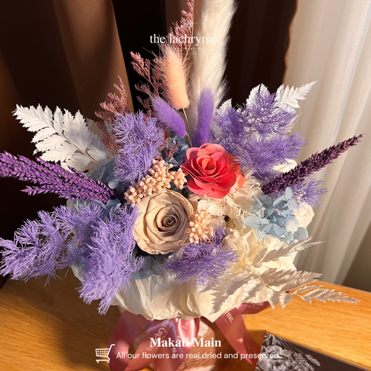 Auria Mermaid | Dried & Preserved | Round Blooms in Tall