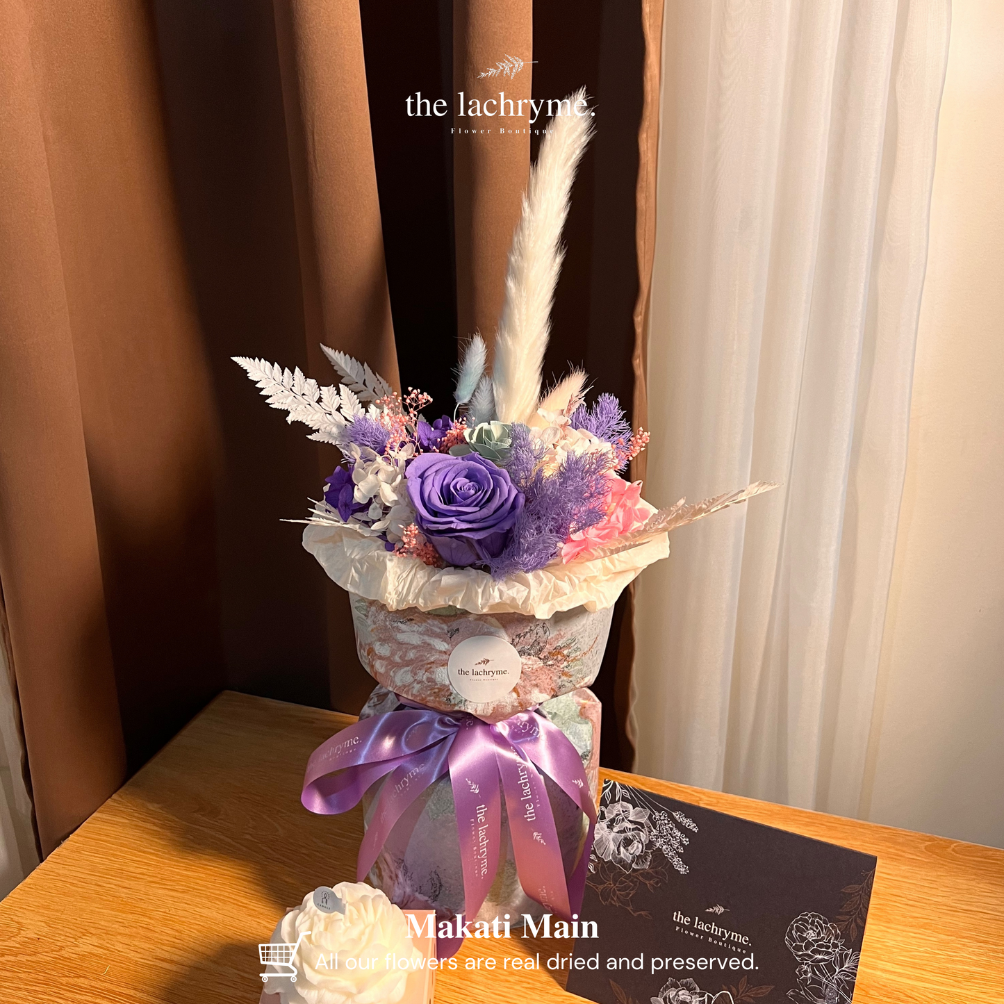 Galene Mermaid | Dried & Preserved | Round Blooms in Tall