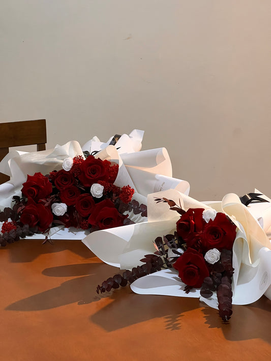 Wine Red | Preserved Blooms | Petite