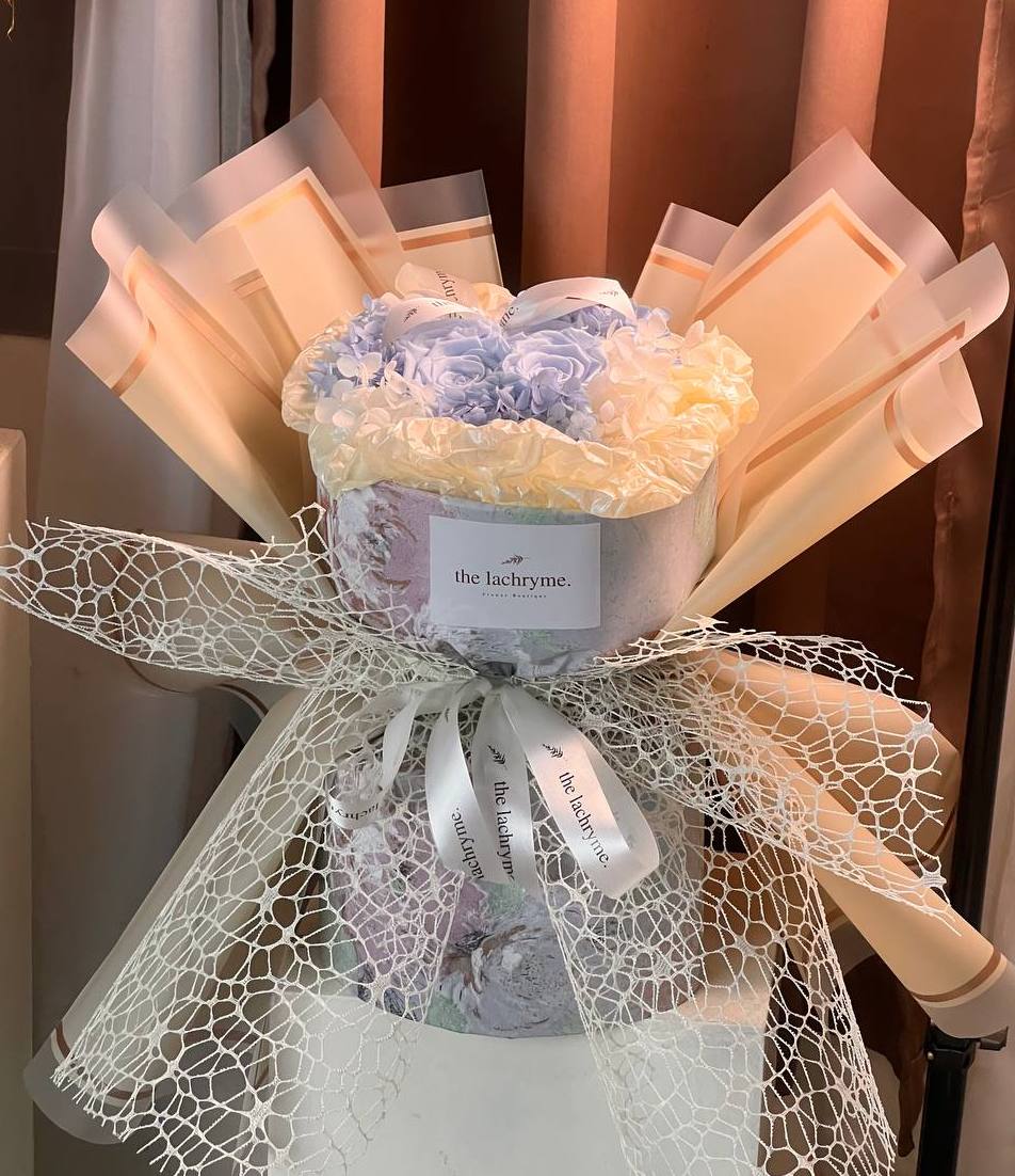 Cepheus in Blue | Preserved Roses | Round Blooms in Grand