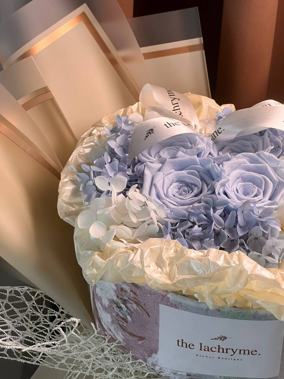 Cepheus in Blue | Preserved Roses | Round Blooms in Grand