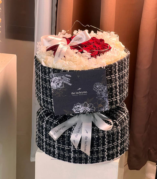 Million Roses Red | 12 Premium Roses | Round Blooms in Deluxe