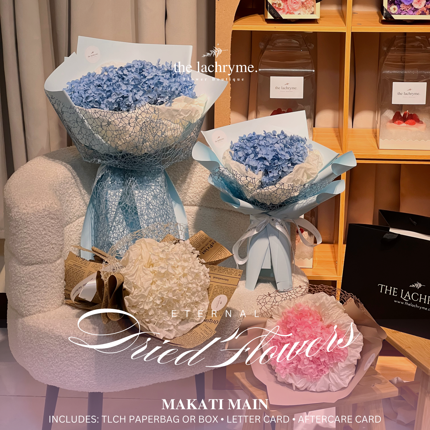 Bianco | Preserved Hydrangea | Super Mini