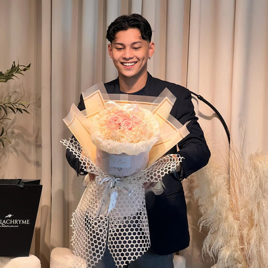 Canes in Pink | Preserved Roses | Round Blooms in Grand